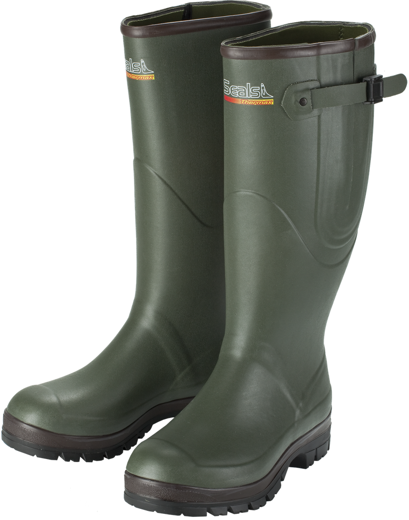 Bottes Seals Thermax Gusset. Convient pour les activités de plein air telles que la chasse, la pêche, la randonnée, l'agriculture, la promenade en campagne ou le camping. Bottes d'extérieur. Bottes Wellington.